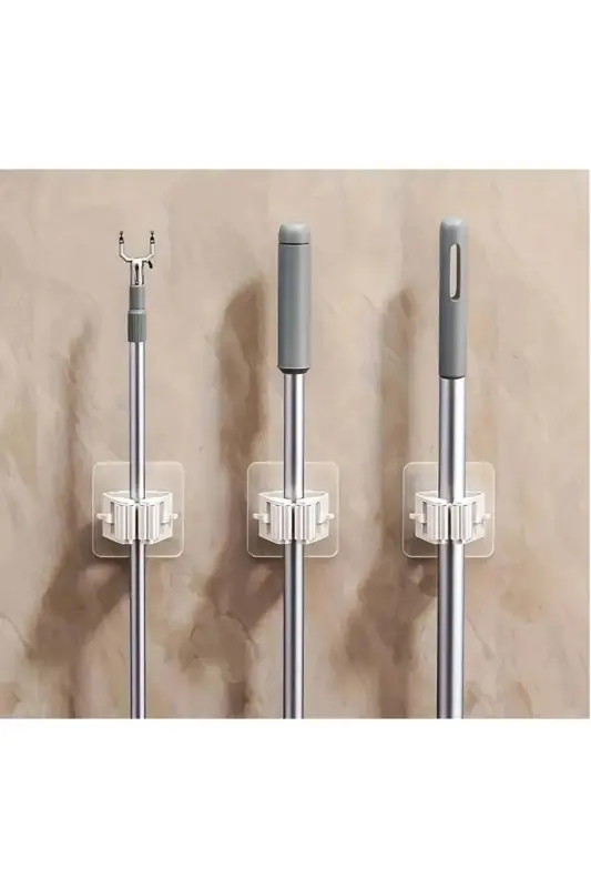 4 Practical Brush Mop Broom Mop Organizer Hanger - 1