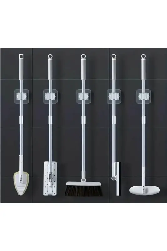 4 Practical Brush Mop Broom Mop Organizer Hanger - 4