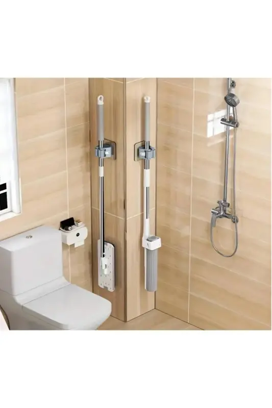 4 Practical Brush Mop Broom Mop Organizer Hanger - 8