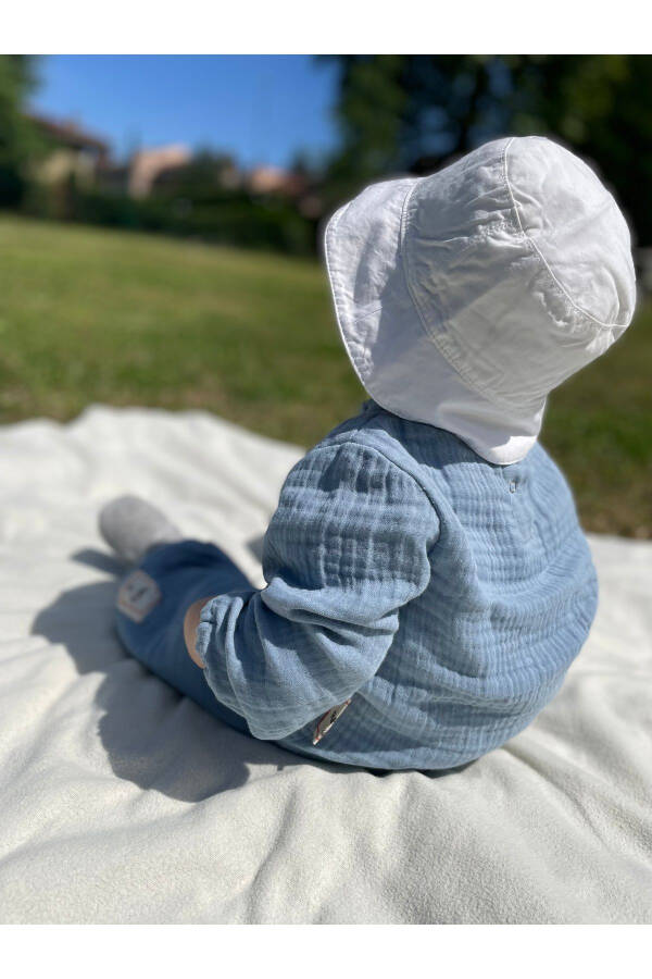 4 qavatli muslin 100% paxta chaqaloq-bolalar svitsherti - 16
