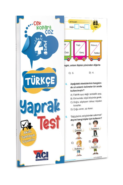 4. Sınıf Tüm Dersler Yaprak Test Seti - 8