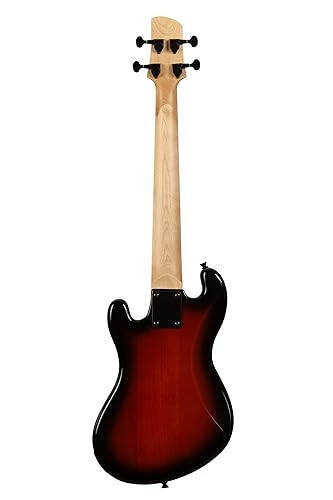 4-струнная цельнокорпусная бас-гитара U-BASS Tobacco Burst - 4