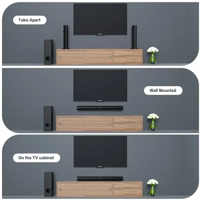 TOPVISION 4.1ch Sound Bar with Subwoofer, 120W Separable Sound Bar for TV, 2-in-1 Detachable Sound Bar with USB/AUX/Coaxial/Optical/HDMI/Bluetooth - 7
