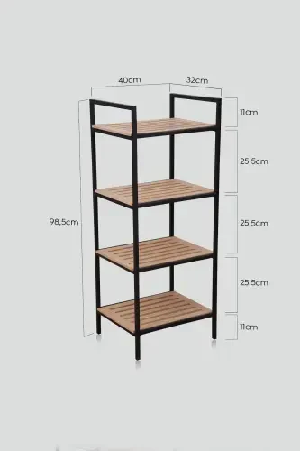 4 Tier Bathroom Organizer Shelf Kitchen Bathroom Cabinet Multipurpose Storage Rack - 5