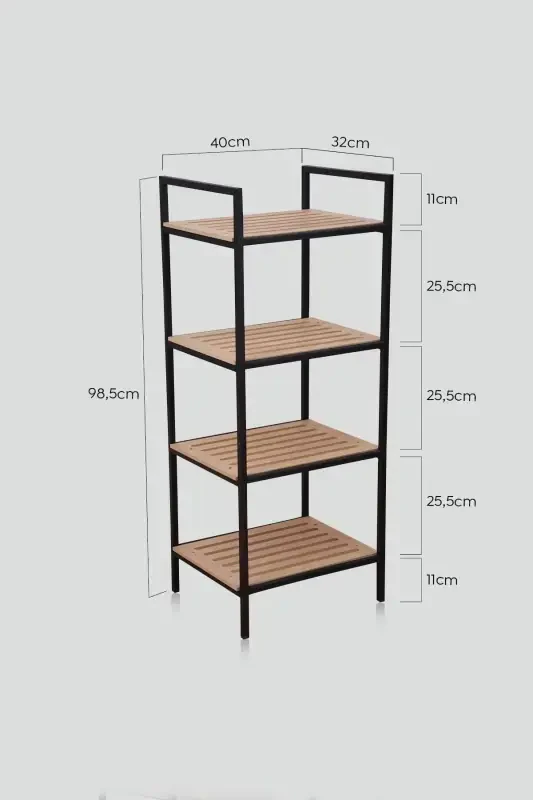 4 Tier Bathroom Organizer Shelf Kitchen Bathroom Cabinet Multipurpose Storage Rack - 5