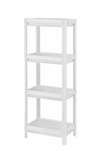 4 Tier Bathroom Shelf Kitchen Shelf Bathroom Organizer Shampoo Towel Rack Detergent Cabinet Organizer White - 6