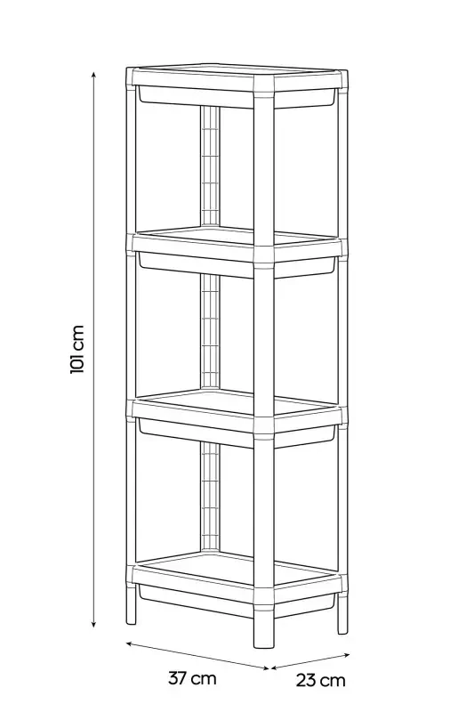 4 Tier Bathroom Shelf Kitchen Shelf Bathroom Organizer Shampoo Towel Rack Detergent Cabinet Organizer White - 7