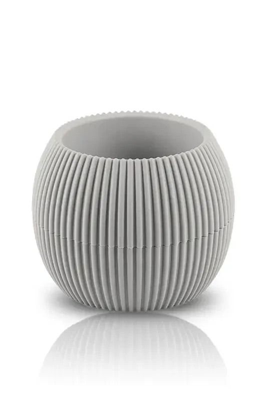 4 Units 0.15 Liter Mini Coral Cactus Succulent Pot Small Plastic Pot No 1-BEIGE - 3