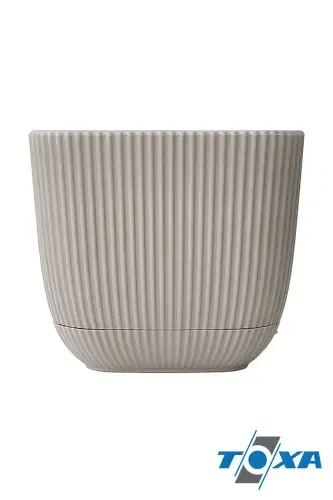 4 Units 0.27 Liter Beige Coral Square Pot Mini Size Cactus Succulent Pot with Saucer Plastic Pot-BEIGE - 3