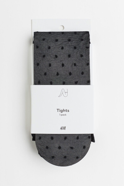 40 Denier Dotted Tights - 4