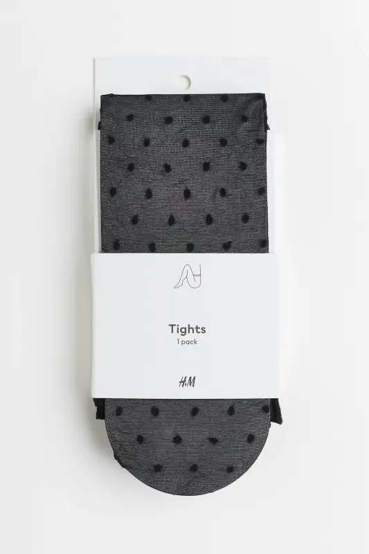 40 Denier Dotted Tights - 1