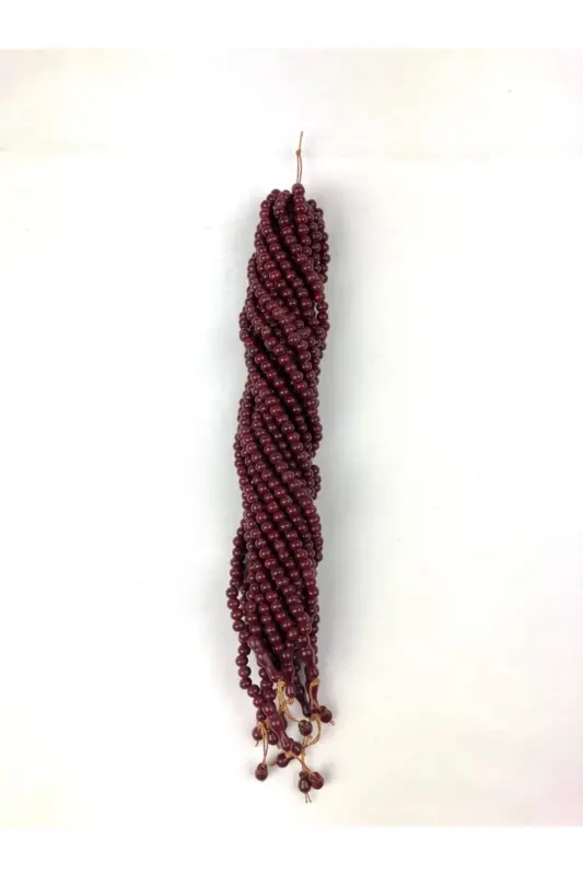 40 Dona - 6mm 99 talikli Akril Namoz Tasbehi - Tarqatish Tasbehi - Mevlud Sovg'asi оптом Tasbeh - Bordo-Bordo - 1