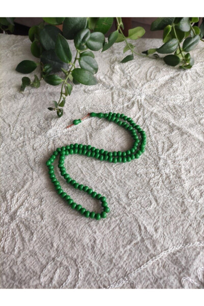 40 Pieces - 8mm 99 Acrylic Prayer Beads - Giveaway Prayer Beads - Mawlid Gift Wholesale Prayer Beads - Green - 2