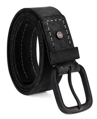 40mm Double Stitch Belt-Black 