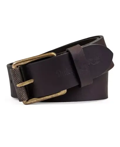 40mm Roller Buckle Belt-Dark Brown - 2
