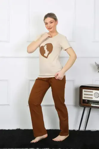 4209-sonli Qisqa Qo'lli Paxta Pijama To'plami - 10