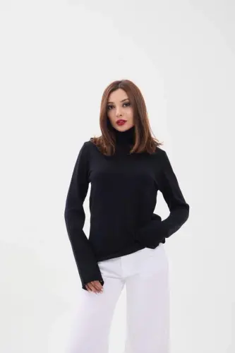 4214 TRİKO DÜZ BALIQCHI SALASH-SIYOH - 3