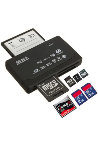 4296 USB Hub Micro SD XD MMC MS CF TF Mini M2 Combo Card Reader - ALFAIS