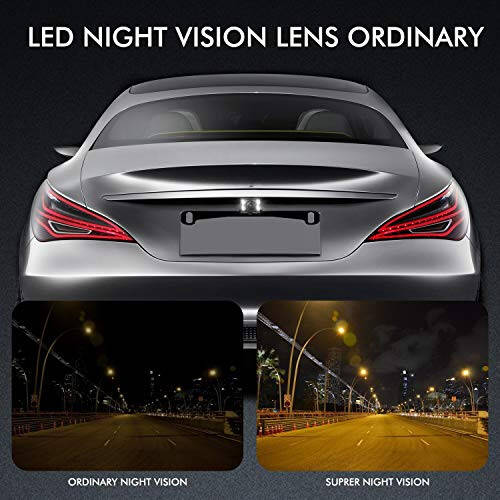 Rear View Mirror Camera with 4.3” Monitor: Super Night Vision OEM Rearview Mirror Backup Camera with IP 68 Waterproof Back Up Camera for Car, Rearview Mirror for Parking & Driving Safety AUTO-VOX T2 - 2