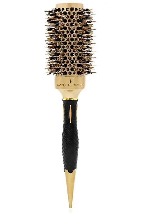 43 mm Lom1143 Nano Technology Ceramic + Ionic Thermal Hair Brush, Natural Horsehair Bristles, Professional - 1