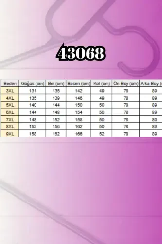 43068 Юбка большого размера с овальным вырезом и модальным жакетом - черный - BÜYÜKBEDENIZ (1)