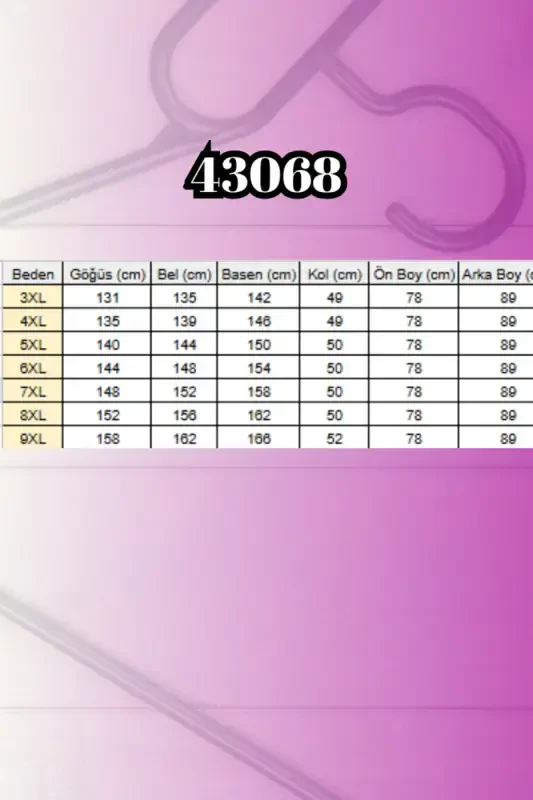 43068 Katta Hajmli Yubka Oval Kesimli Modal Kurtka - Qora - 2