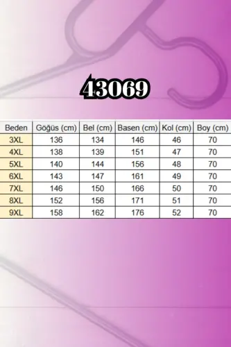 43069 Büyük Beden Eteği Ribanalı Üç İplik Ceket - Lacivert - BÜYÜKBEDENIZ (1)