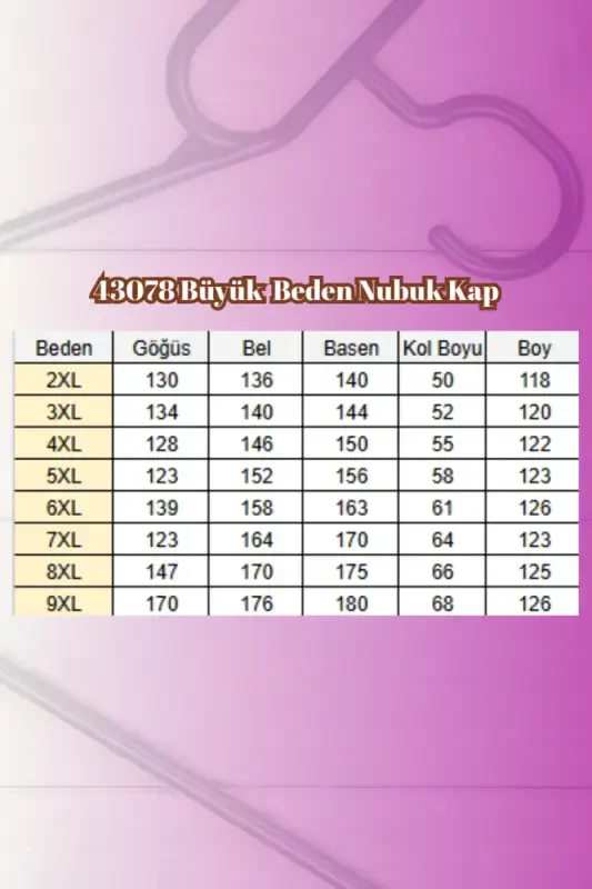 43078 Büyük Beden Kolları Lastikli Pat Detaylı Nubuk Kap - Siyah - 2