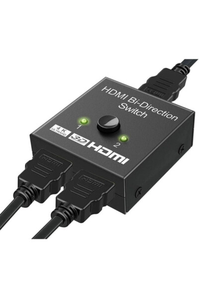 4494 2 Port Bi-Directional HDMI Switch Splitter Screen Monitor Multiplexer Duplicator - ALFAIS