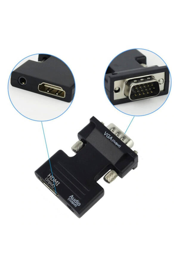 4499 Audio Supported HDMI to VGA Monitor Converter Adapter - 6