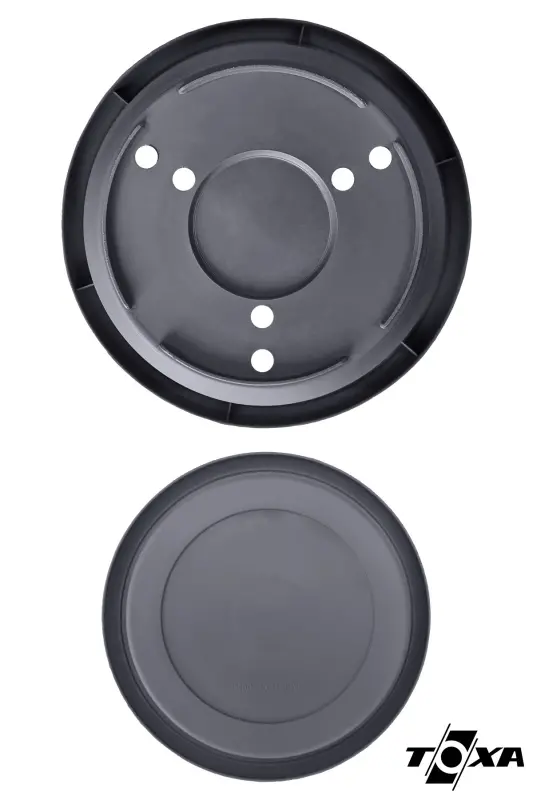 45 lt Antrasit Gri Tabaklı Mat Plastik Battal Boy Yuvarlak Saksı Villa No11 Ø53x41cm - 45 Litre (53 cm. ) - 6