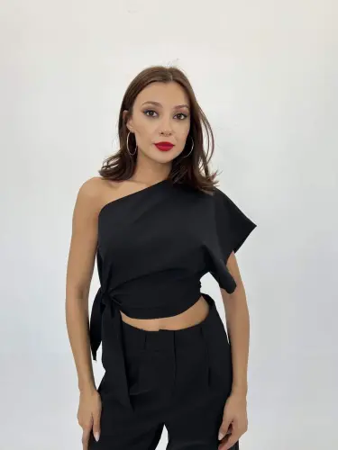 4643 BLOUSE-BLACK - 1