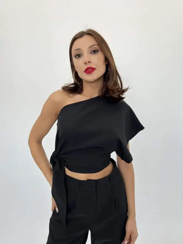 4643 BLOUSE-BLACK - 2