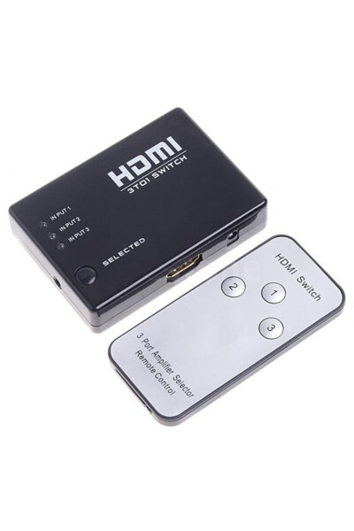 4678 3 Port HDMI Switch Splitter Multi-Selector Remote Controlled - 8