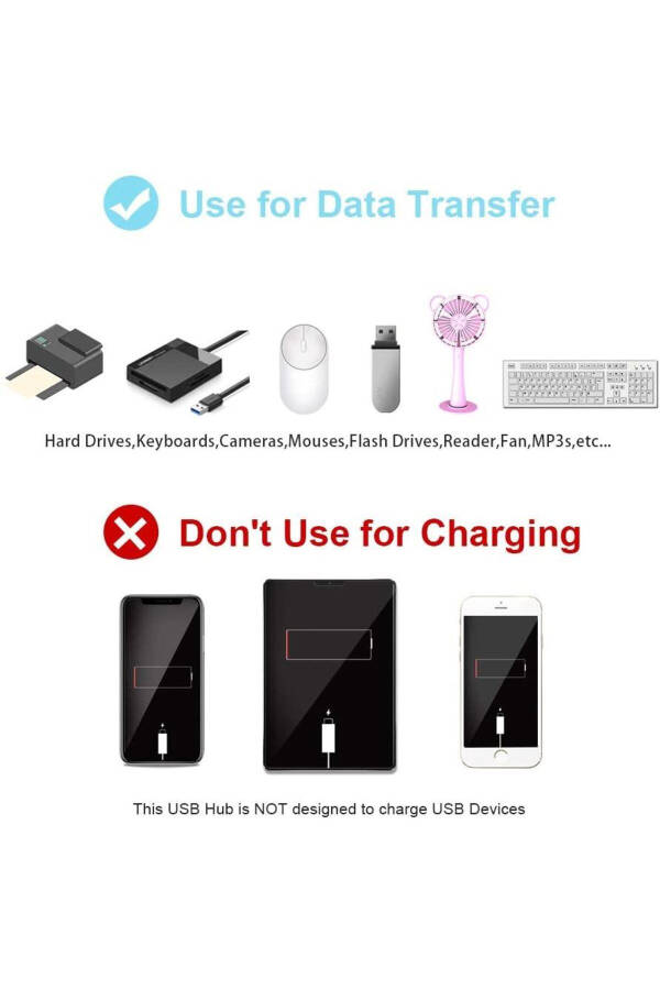 4874 7 Port Usb Hub Switch Çoklayıcı Çoğaltıcı - 6