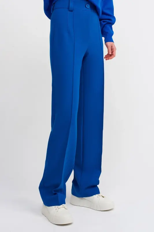 4888 Uzun Pantolon-saks-Saks - 3