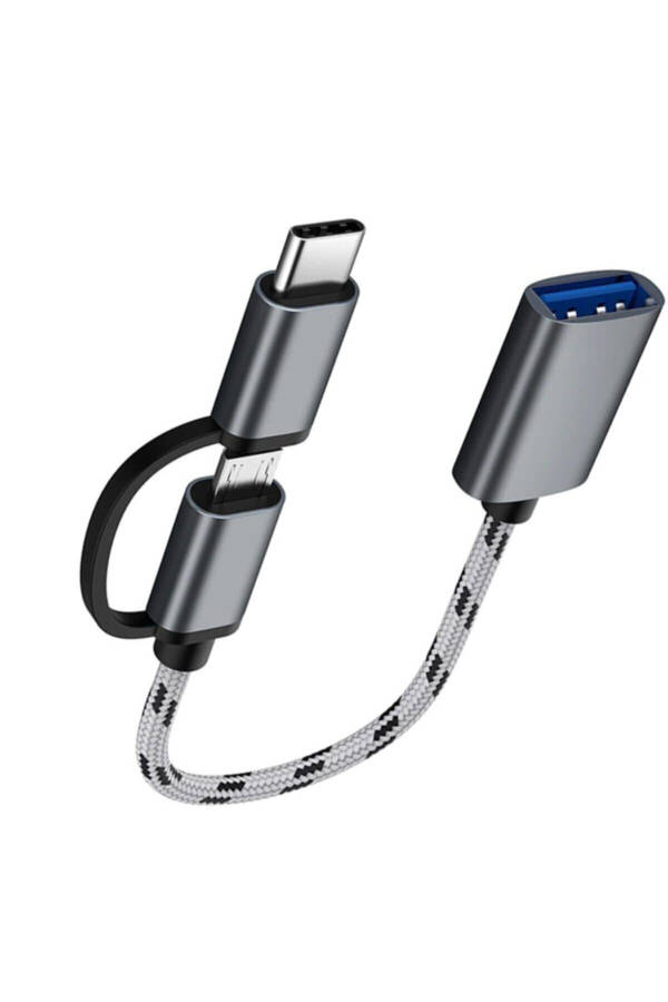 4901 USB 3.0 OTG dan Type C Micro USB ga ma'lumotlarni uzatish va zaryadlash uchun konvertor adapter - 8