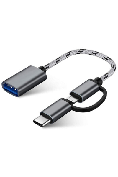 4901 USB 3.0 OTG в Type C Micro USB адаптер для передачи данных и зарядки - 1