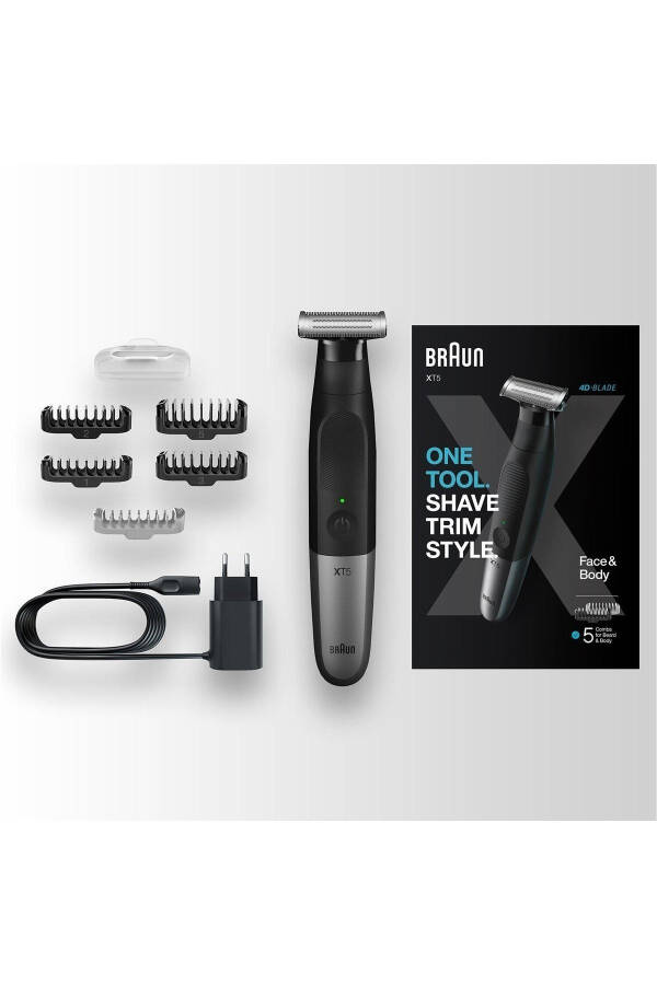 4d Non-Slip Blade Head Beard Trimmer & Body Shaver 2 in 1 Wet Dry Use - 3