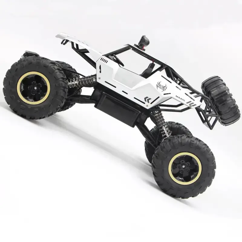 4DRC 1:12 RC Car, внедорожный грузовик с дистанционным управлением, металлический корпус 2.4G 4WD, с 2 батареями, машинки для мальчиков и подарок для детей, серебристый - 5