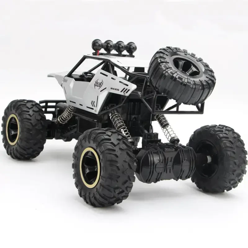4DRC 1:12 RC Car, внедорожный грузовик с дистанционным управлением, металлический корпус 2.4G 4WD, с 2 батареями, машинки для мальчиков и подарок для детей, серебристый - 8