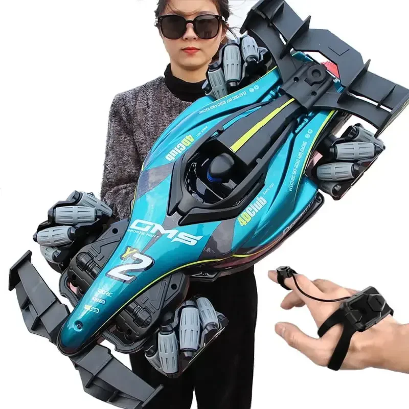 4DRC RC гоночная машинка, 1:12 4WD игрушечная машинка-багги, 2.4 ГГц высокоскоростная радиоуправляемая машинка, дрифт-кар, боковое вождение, с управлением с часов. Для мальчиков и в подарок детям. Синий - 4DRC