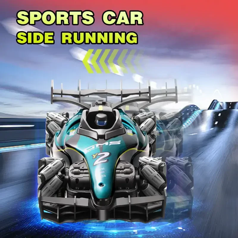 4DRC RC Racing Car, 1:12 4WD Toy Cars Buggy, 2.4Ghz High Speed Remote Control Car. Drift car, sideways driving, with watch control. For boys & kids. Blue. - 9