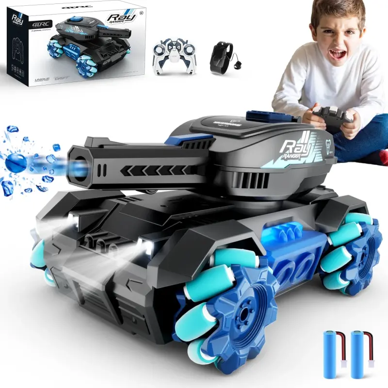 4DRC RC Racing Car, 2.4Ghz High Speed Remote Control Car, 4WD Toy Cars Buggy for Boys & Gift for Kids Blue - 1