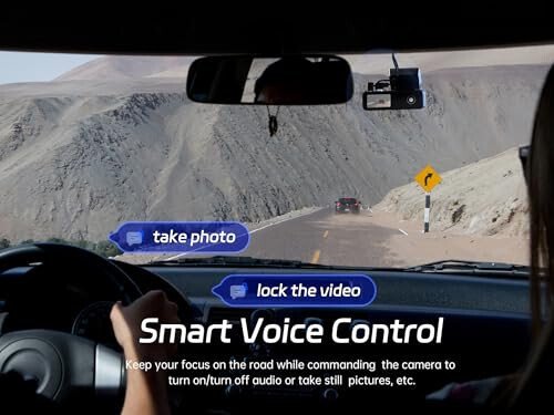 Pelsee P1 Duo 4K Dash Cam Front and Rear, 64GB SD Card, 4K+1080P Dual Dash Camera for Cars, Wi-Fi & App Control, 1.5’’IPS Display Car Camera, Voice Control, Night Vision, 24H Parking Mode, G-Sensor - 5