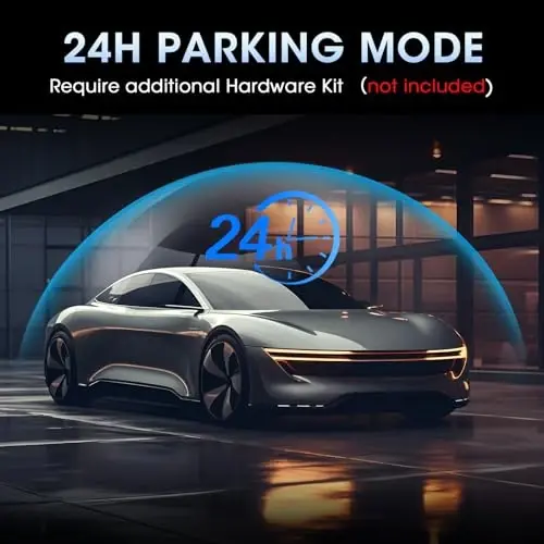 4K WiFi Rear View Mirror Camera 10’’ Mirror Dash Cam Front and Rear | Dash Cam Mirror Wifi App Loop Recording G sensor Waterproof Reversing Camera - 5