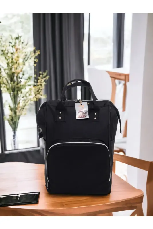 4’lü Büyük Doğum Seti (HASTANE ÇIKIŞI, BEBEK BAKIM SIRT VE OMUZ ÇANTASI, KUNDAK)-BEJ - 3