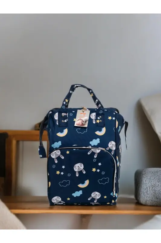 4’lü Büyük Doğum Seti (HASTANE ÇIKIŞI, BEBEK BAKIM SIRT VE OMUZ ÇANTASI, KUNDAK)-TABA - 3