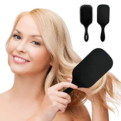 4Pcs Paddle Hair Brush, Detangling Brush and Hair Comb Set for Men and Women, Great On Wet or Dry Hair, No More Tangle Hairbrush for Long Thick Thin Curly Natural Hair - 7