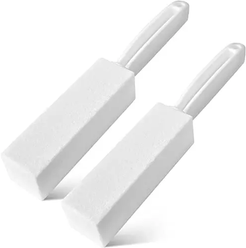 4TH Pumice Stone for Toilet Bowl Cleaning，Pumice Sticks (White) - 4TH
